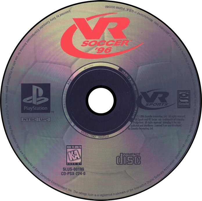 VR Soccer 96 media 5 for Playstation